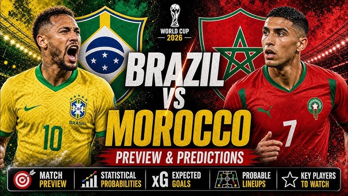 Brazylia vs Maroko – Prognoza i zapowiedź bukmacherska, 13 czerwca 2026