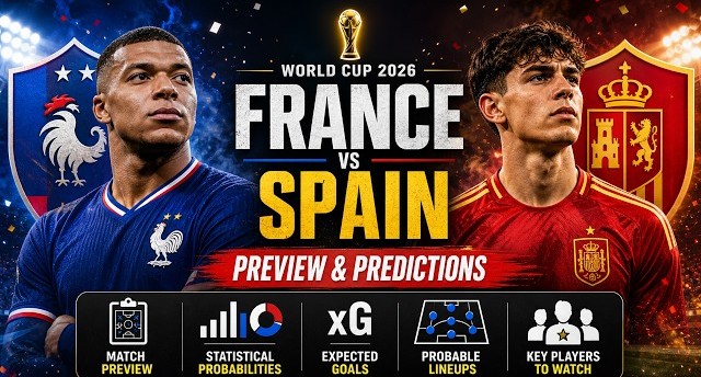 France vs Spain – Match Prediction & Betting Preview 14 July 2026, SEMIFINAL